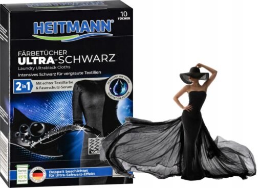 Heitmann ULTRA-SCHWARZ 2in1 洗衣布二合一(護黑)