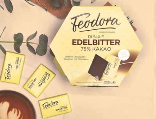 現貨 賭神巧克力 德國 Feodora巧克力 30片( 225G) Edelbitter 75%：圖片 6