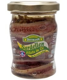 Dittmann Sardellenfilets in Öl, im Kranz gelegt