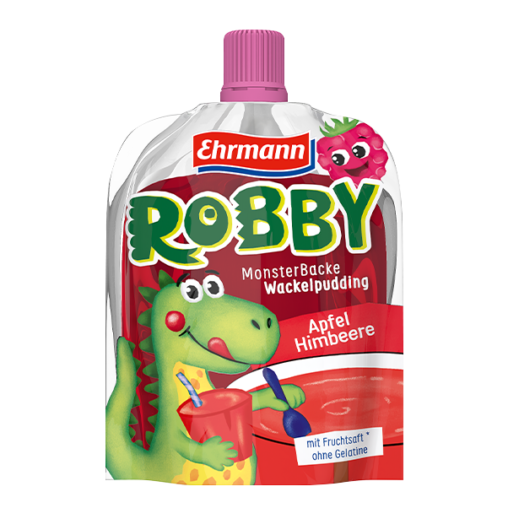 Ehrmann Robby Wackelpudding Himbeer/Waldmeister