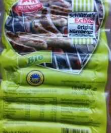 Ponnath Schlütters Nürnb. Bio Rostbratwurst
