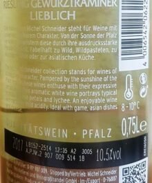 Michel Schneider Riesling - Gewürztraminer QbA liebl.