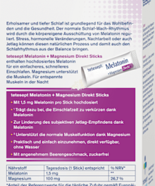 Tetesept 褪黑激素直接棒 [Melatonin Direkt Sticks]