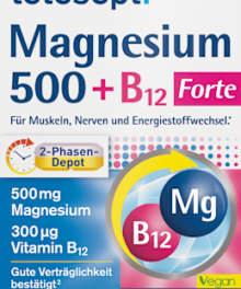Tetesept Magnesium 500 + B12 300 myg. Tabletten