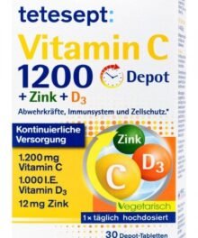 Tetesept Vitamin C 1200 + Zink + D3