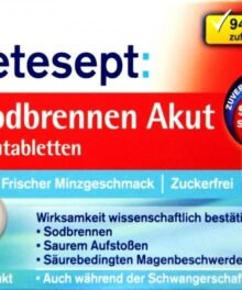 Tetesept Sodbrennen Akut Kautabletten