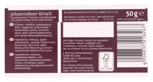 Bünting Tee Johannisbeer-Kirsch