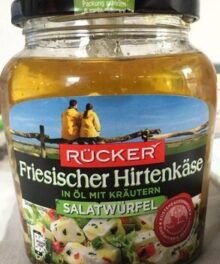 Rücker Fries Hirtenkäse Salatwürfel in Öl mit Kräutern 45%