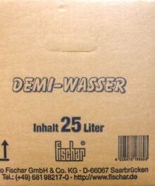 Demineralisiertes Wasser Cubitainer Fischar