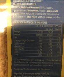 Golden Toast Vollkorn Toast