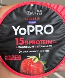 Danone Yopro Skyr Style Erdbeer, Zitrone