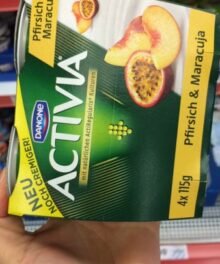 Danone Activia Vanille, Pfirsich-Maracuja