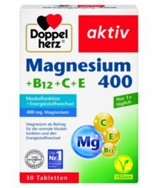 Doppelherz Magnesium 400 + B12 + C + E