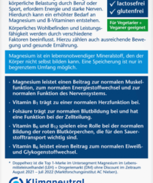 Doppelherz Magnesium 400 + B1 + B6 + Folsäure