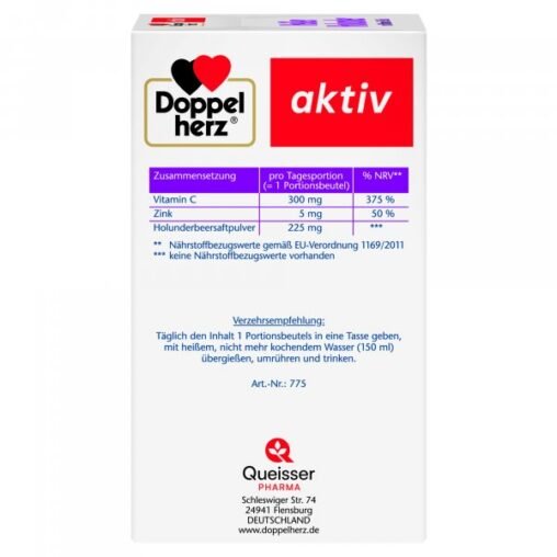 Doppelherz 熱接骨木果含維生素C+鋅 [Heißer Holunder mit Vitamin C + Zink]