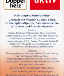 Doppelherz 熱石榴+沙棘+西印度櫻桃 [Heißer Granatapfel + Sanddorn + Acerola]