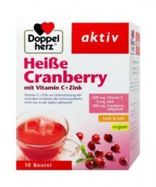 Doppelherz 熱蔓越莓含維生素C+鋅 [Heiße Cranberry mit Vitamin C + Zink]