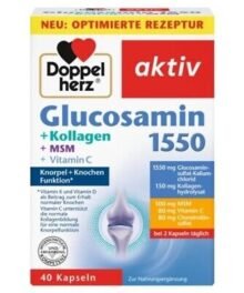 Doppelherz 葡萄糖胺1550+膠原蛋白+甲基磺酰甲烷+維生素C [Glucosamin 1550 + Kollagen + MSM + Vitamin C]
