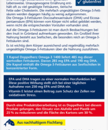 Doppelherz Omega-3 Seefischöl 1400 mg