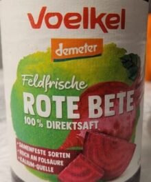 Voelkel Bio Feldfrische Rote Beete 100% Direktsaft, 0,7 l