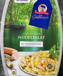 Spreewälder Nudelsalat mit Schinkenwurst