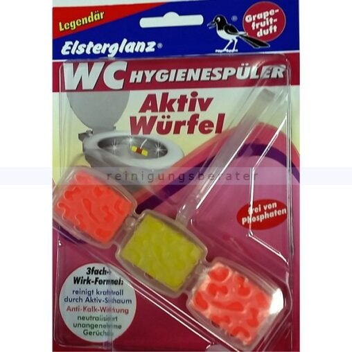 Elsterglanz WC Aktiv Würfel Grapefruit