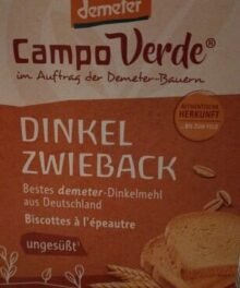 CV demeter Bio Dinkelzwieback
