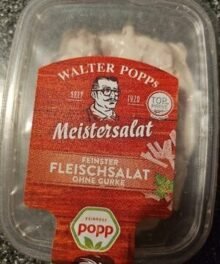 Walter Popp Meistersalat Fleischsalat ohne Gurke