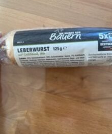 Leberwurst mit Kalbfleisch