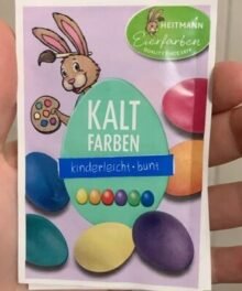 Eierfarbe Kaltfarben