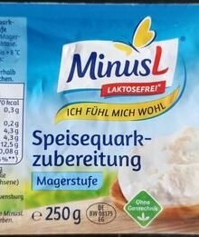 MinusL Speisequarkzubereitung mager 0,3% Laktosefrei