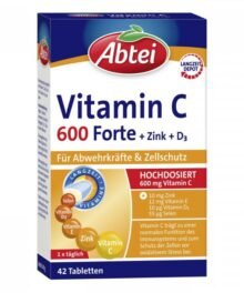 Abtei Vitamin C 600 Forte Plus Zink, Vitamin D3 Tabletten