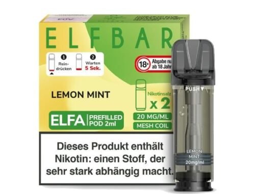 Elfbar Elfa Pod Lemon Mint 20mg/ml