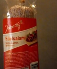 Jeden Tag Edelsalami weiß