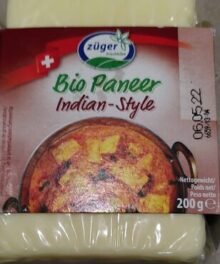 Züger Bio Paneer Indian Style Grill.u.Bratkäse