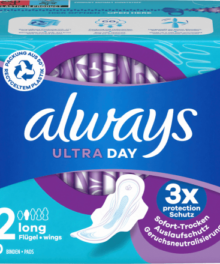 Always Ultra Long mit Flügeln