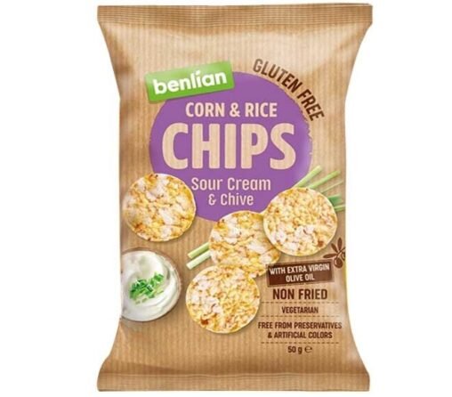 Benlian Corn & Rice Chips Sour Cream & Chive