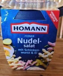 Homann Feiner Nudelsalat mit Schinkenwurst & Ei