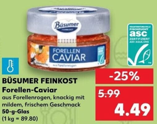Büsumer Feinkost ASC Forellen Caviar