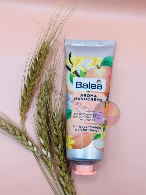 Balea pfirsich&vanille aroma handcreme 蜜桃香草護手霜 75ml