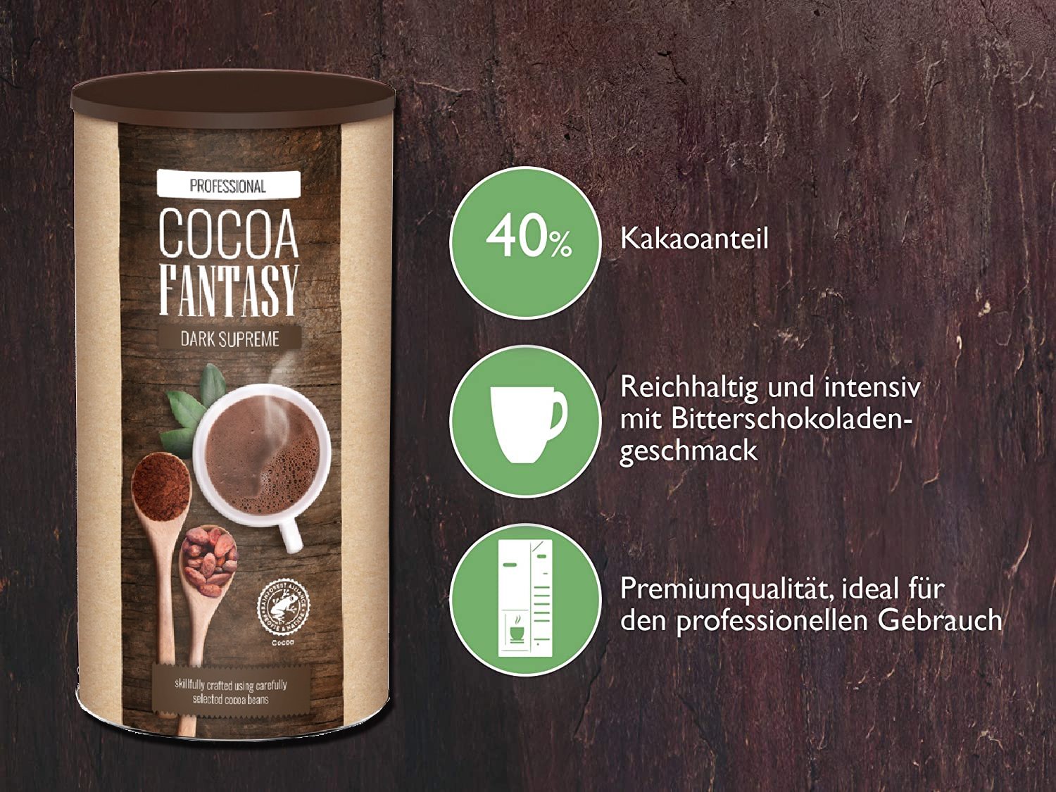 瑞士 🇨🇭 Cocoa Fantasy Dark 40%巧克力粉1KG裝