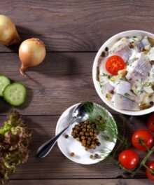 Emden Salat-Mix - Roter Matjessalat & Sahne-Dill-Happen
