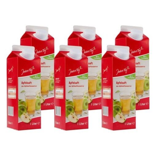 Jeden Tag Klarsichtiger Apfelsaft