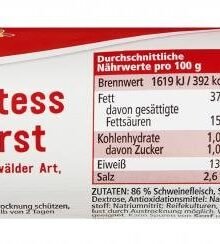 Jeden Tag Delikatess Teewurst fein