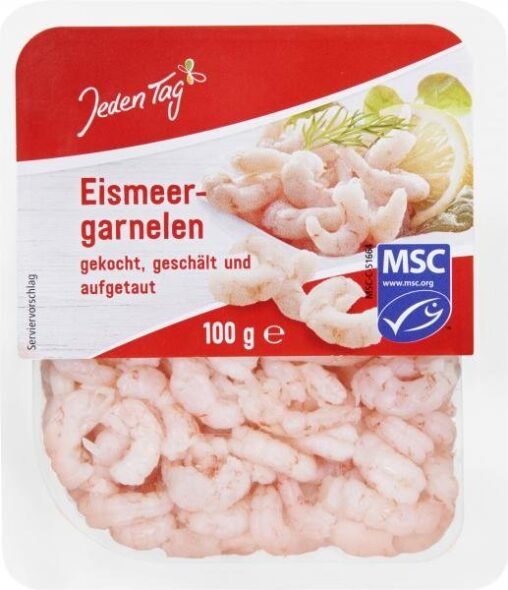 Jeden Tag MSC-zertifizierte Eismeer Garnelen