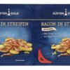 Küstengold Bacon in Streifen, geräuchert