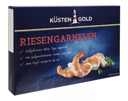 Küstengold Riesengarnelen 13/15 roh