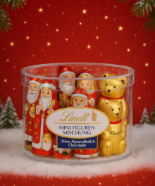 LINDT MINI-FIG.MISCH. C+C 200G PK lxmas25 lxmas25