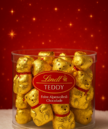 LINDT MINI-TEDDY C+C 200G PK lxmas25 lxmas25
