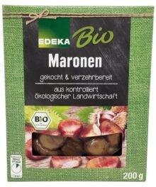 Gekochte und vakuumierte Maronen